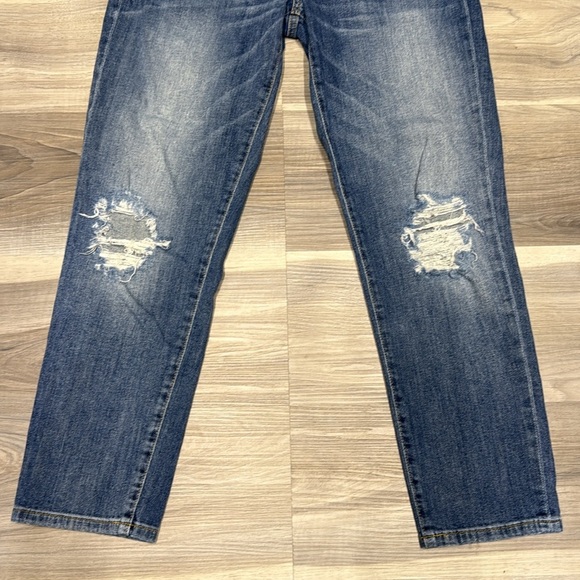 Guess Blue Tom boy Jeans with Vintage Distressing size 28 - Picture 6 of 9